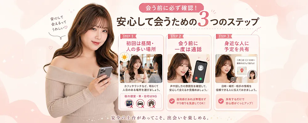 会う前に確認すべき3つのこと